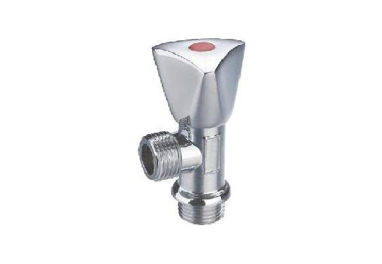 Chromium plated brass angle valve hot or cold male iron x male iron